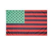 AZ FLAG Drapeau Afro-américain des Etats-Unis 150x90 cm 2 Œillets | Usage intérieur et extérieur Drapeau décoratif United States Afro American coutures doubles et bords renforcés polyester 100D