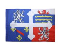 AZ FLAG - Drapeau Ain - 150x90 cm - Drapeau Département De L'Ain 100% Polyester Avec Fourreau et cordelette - Pavillon 110 g