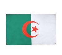 AZ FLAG Drapeau Algérie 150x90 cm avec 4 oeillets, Pavillon Algérien pour balcon ou mur