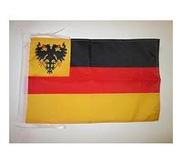 AZ FLAG - Drapeau Allemagne 1848-1852 - 45x30 cm - Pavillon Pavillon De Guerre De La Reichsflotte 100% Polyester Avec Deux Cordelettes - 20g