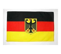 AZ FLAG - Drapeau Allemagne avec Aigle - 90x60 cm - Polyester léger - Drapeau Allemand Avec Oeillets Métalliques Intégrés - 40g