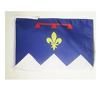 AZ FLAG - Drapeau Alpes-de-Haute-Provence - 45x30 cm - Pavillon Département Français - Paca 100% Polyester Avec Deux Cordelettes - 20g