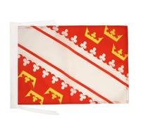 AZ FLAG Drapeau Alsace 45x30 cm Alsacien Polyester 100D Cordelettes | Usage intérieur et extérieur Drapeau décoratif coutures doubles et bords renforcés