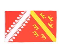 AZ FLAG Drapeau Alsace Ancien 90x60 cm Alsacien Polyester 100D 2 Œillets | Usage intérieur et extérieur Drapeau décoratif coutures doubles et bords renforcés avec œillets métalliques