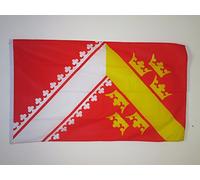 AZ FLAG - Drapeau Alsace Ancien - 90x60 cm - Drapeau Alsacien - France 100% Polyester Avec Oeillets Métalliques Intégrés - Pavillon 50 g