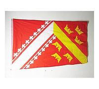AZ FLAG - Drapeau Alsace Ancien Spécial Extérieur - 150x90 cm - Drapeau Alsacien - France En Maille Bloquée Avec Anneaux Plastiques Intégrés - 170g