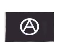 AZ FLAG - Drapeau Anarchie - 90x60 cm - Drapeau Anarchique 100% Polyester Avec Oeillets Métalliques Intégrés - Pavillon 50 g