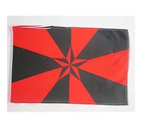 AZ FLAG - Drapeau Anarchie Etoile 3D - 45x30 cm - Pavillon Anarchique 100% Polyester Avec Deux Cordelettes - 20g