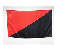 AZ FLAG - Drapeau Anarcho-syndicalisme - 150x90 cm - Drapeau Anarchique - Anarchie En Satin Avec Fourreau et Cordelette - Pavillon 140 g
