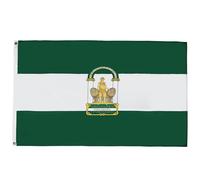 AZ FLAG - Drapeau Andalousie - 150x90 cm - Polyester léger - Drapeau Andalous - Andalucia - Espagne Avec Oeillets Métalliques Intégrés - 80g