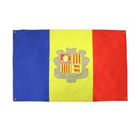 AZ FLAG Drapeau Andorre 150x90 cm avec 4 oeillets, Pavillon Andorran pour balcon ou mur