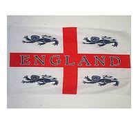 AZ FLAG - Drapeau Angleterre 4 lions - 150x90 cm - Drapeau Anglais - Saint Georges 100% Polyester Avec Oeillets Métalliques Intégrés - Pavillon 110 g