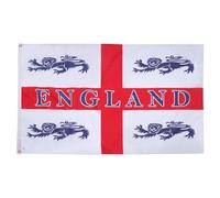 AZ FLAG Drapeau Angleterre 4 lions 150x90 cm Polyester 100D 2 Œillets | Usage intérieur et extérieur Drapeau décoratif anglais coutures doubles et bords renforcés avec œillets métalliques