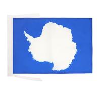 AZ FLAG - Drapeau Antartique - 45x30 cm - Pavillon Antartique 100% Polyester Avec Deux Cordelettes - 20g