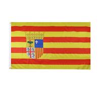 AZ FLAG Drapeau Aragon 150x90 cm Drapeau Aragonais Polyester 100D 2 Œillets