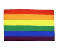 AZ FLAG Drapeau Arc-en-Ciel 150x90 cm avec 4 oeillets, Pavillon Gay pour balcon ou mur