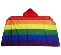 AZ FLAG - Drapeau Arc-en-Ciel - 150x90 cm - Cape Drapeau Lgbt - Gay - Rainbow 100% Polyester Avec Manches Intégrées - Body Flag - 80 g
