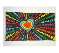 AZ FLAG - Drapeau Arc-en-Ciel Amour - 150x90 cm - Drapeau Lgbt - Rainbow Flag 100% Polyester Avec Oeillets Métalliques Intégrés - Pavillon 110 g