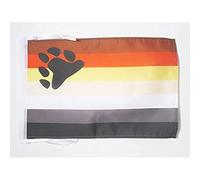 Drapeau Arc-en-ciel Ours 45x30cm - PAVILLON gay - Rainbow - Arc en Ciel 30 x 45 cm haute qualité - AZ FLAG