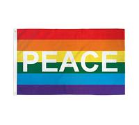 AZ FLAG Drapeau Arc-en-Ciel Peace 90x60 cm Polyester 100D 2 Œillets