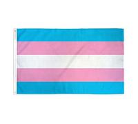 AZ FLAG - Drapeau Arc-en-Ciel Transgenre - 90x60 cm - Drapeau Lgbt - Trangender - Rainbow 100% Polyester Avec Oeillets Métalliques Intégrés - Pavillon 50 g