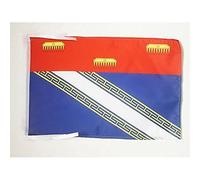 AZ FLAG - Drapeau Ardennes - 45x30 cm - Pavillon Département Français - Champagne-Ardenne 100% Polyester avec Deux Cordelettes - 20g