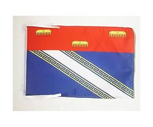 AZ FLAG Drapeau Ardennes 45x30 cm Polyester 100D Cordelettes | Usage intérieur et extérieur Drapeau décoratif du département des Ardennes coutures doubles et bords renforcés