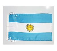 AZ FLAG - Drapeau Argentine - 45x30 cm - Pavillon Argentin Polyester Léger Avec Deux Cordelettes - 20g