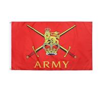 AZ FLAG - Drapeau Armée de terre britannique - 250x150 cm - Grand Drapeau British Army - Royaume-Uni 100% Polyester Avec Oeillets Métalliques Intégrés - Pavillon 300 g