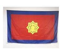 AZ FLAG - Drapeau Armée du Salut - 150x90 cm - Drapeau Chrétien Sang Et Feu 100% Polyester Avec Fourreau et cordelette - Pavillon 110 g