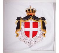 AZ FLAG - Drapeau Armoiries Ordre de Malte - 90x90 cm - Drapeau Saint-Jean De Jérusalem 100% Polyester Avec Fourreau et Cordelette - Pavillon 80 g