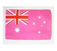 AZ FLAG - Drapeau Australie rose - 45x30 cm - Pavillon Australien 100% Polyester Avec Deux Cordelettes - 20g