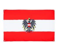 AZ FLAG Drapeau Autriche avec aigle 150x90 cm avec 4 oeillets, Pavillon Autrichien pour balcon ou mur