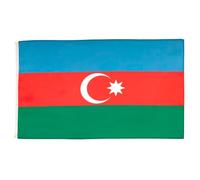 AZ FLAG Drapeau Azerbaïdjan 90x60 cm Polyester 100D 2 Œillets