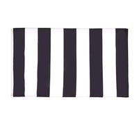 AZ FLAG - Drapeau Bandes Noir et Blanc - 90x60 cm - Drapeau À Bandes Noires Et Blanches 100% Polyester Avec Oeillets Métalliques Intégrés - Pavillon 50 g