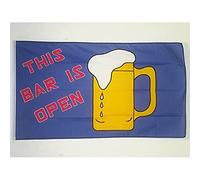 AZ FLAG - Drapeau Bar ouvert - 150x90 cm - Drapeau Alcool - Open Bar 100% Polyester Avec Oeillets Métalliques Intégrés - Pavillon 110 g