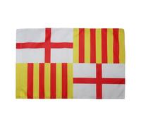 AZ FLAG - Drapeau Barcelone - 90x60 cm - Drapeau Ville De Barcelona 100% Polyester Avec Fourreau et Cordelette - Pavillon 50 g