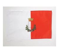 AZ FLAG - Drapeau Bari - 45x30 cm - Pavillon Ville De Bari 100% Polyester Avec Deux Cordelettes - 20g