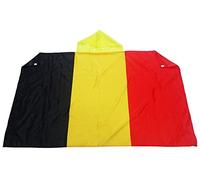 AZ FLAG Drapeau Belgique 150x90 cm - Cape Drapeau Belge 100% Polyester Avec Manches Intégrées - Body Flag 80g