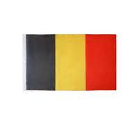 AZ FLAG - Drapeau Belgique - 150x90 cm - Polyester léger - Drapeau Belge Avec Fourreau et Cordelettes - 80g