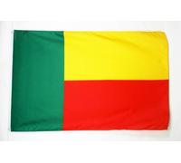 AZ FLAG - Drapeau Bénin - 150x90 cm - Polyester léger - Drapeau Béninois Avec Oeillets Métalliques Intégrés - 80g