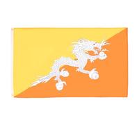 AZ FLAG - Drapeau Bhoutan - 90x60 cm - Drapeau Bhoutanais 100% Polyester Avec Oeillets Métalliques Intégrés - Pavillon 50 g