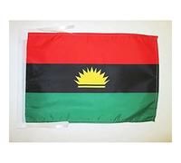 AZ FLAG - Drapeau Biafra indépendantiste au Nigéria - 45x30 cm - Pavillon 0 100% Polyester Avec Deux Cordelettes - 20g