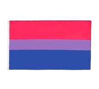 AZ FLAG - Drapeau Bisexuel - 90x60 cm - Drapeau Lgbt Bi - Arc En Ciel - Rainbow 100% Polyester Avec Oeillets Métalliques Intégrés - Pavillon 50 g