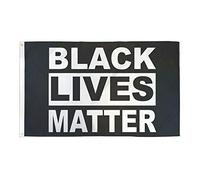 AZ FLAG Drapeau Black Lives Matter 90x60 cm Polyester 100D 2 Œillets | Usage intérieur et extérieur Drapeau décoratif les vies des Noirs comptent coutures doubles et bords renforcés