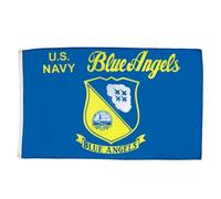 AZ FLAG - Drapeau Blue Angels Navy US - 150x90 cm - Drapeau Marine Américaine - Usa 100% Polyester Avec Oeillets Métalliques Intégrés - Pavillon 110 g
