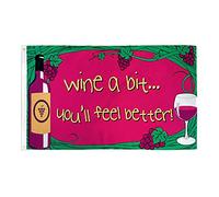 AZ FLAG Drapeau Bois du vin tu iras mieux 150x90 cm 2 Œillets