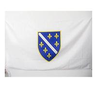 AZ FLAG - Drapeau Bosnie-Herzégovine 1992-1998 - 150x90 cm - Drapeau Bosnien Ancien 100% Polyester Avec Fourreau et cordelette - Pavillon 110 g