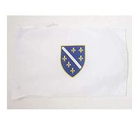 AZ FLAG - Drapeau Bosnie-Herzégovine 1992-1998 - 45x30 cm - Pavillon Bosnien Ancien 100% Polyester Avec Deux Cordelettes - 20g