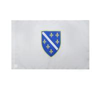 AZ FLAG - Drapeau Bosnie-Herzégovine 1992-1998 - 90x60 cm - Drapeau Bosnien Ancien 100% Polyester Avec Fourreau et Cordelette - Pavillon 50 g